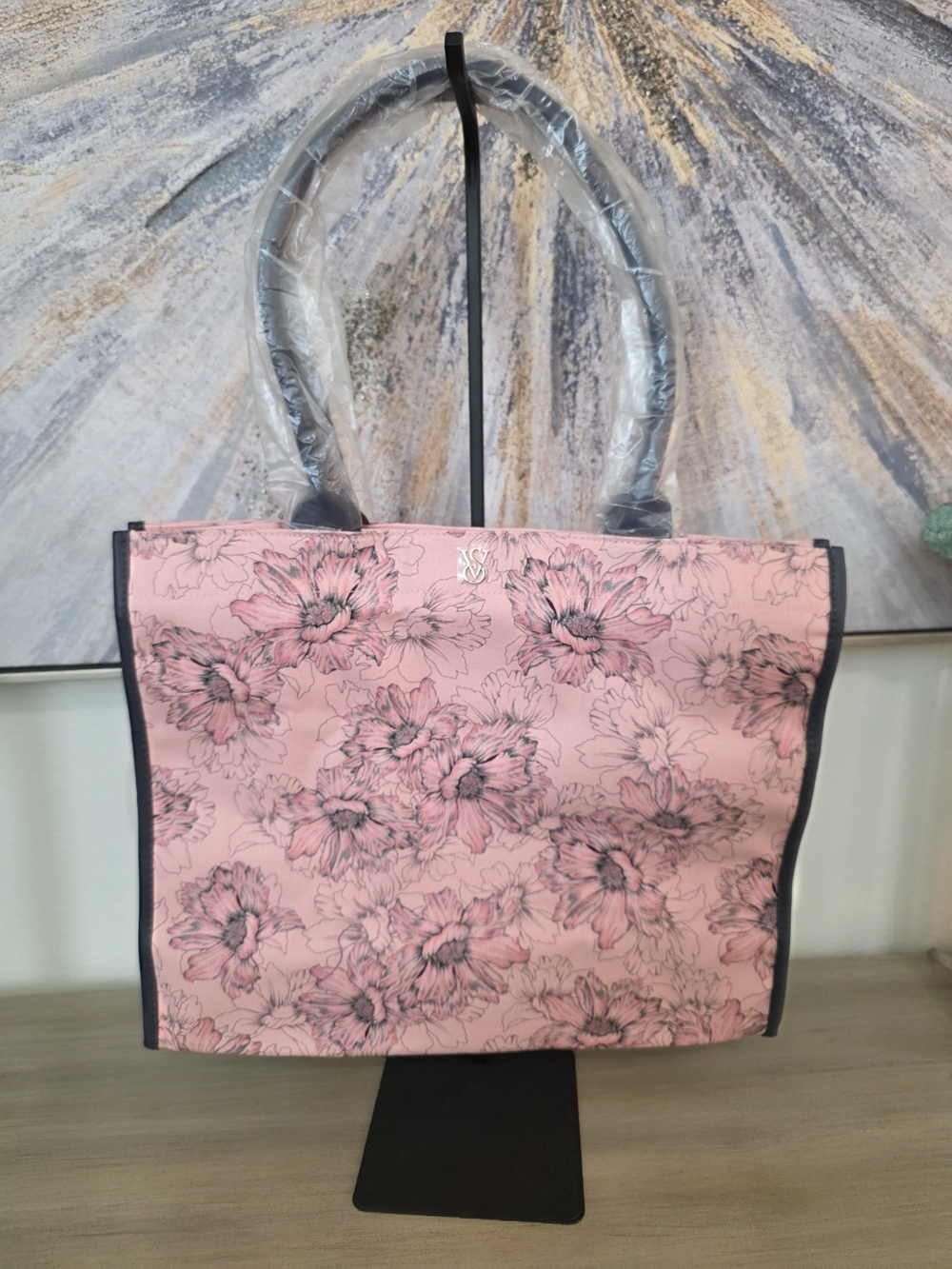 Victoria Secret Floral Pink Tote Bag Women's Handbag